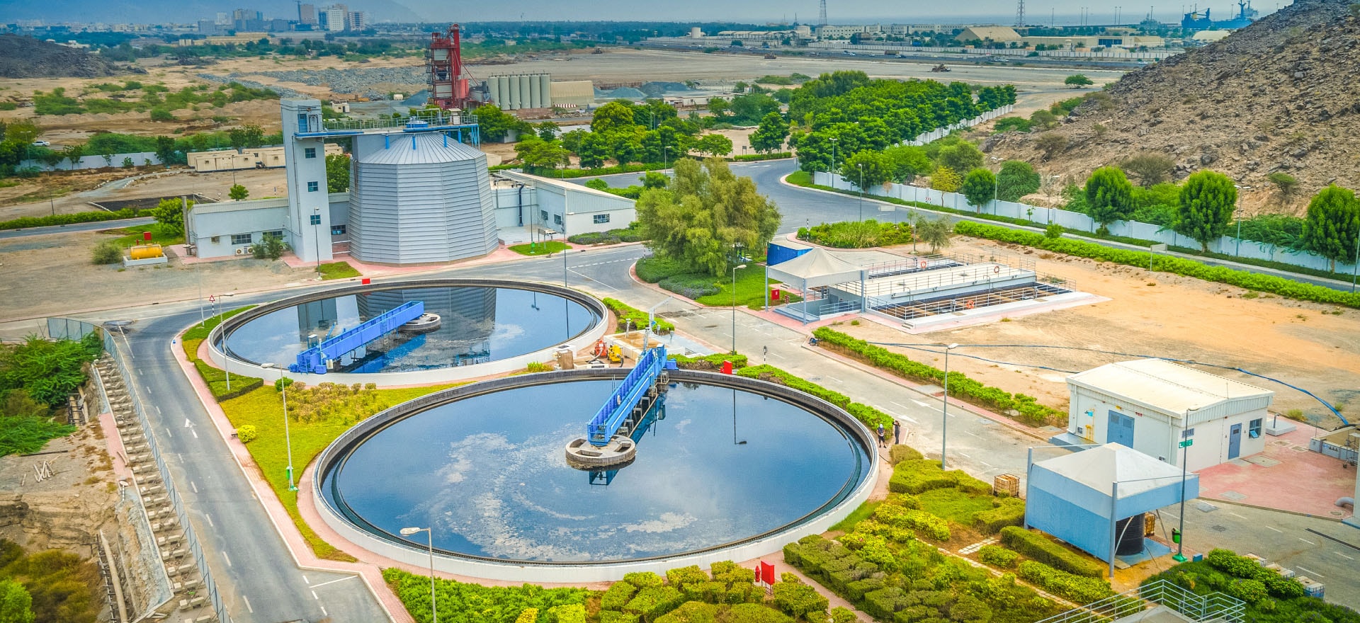 TANQIA treatment plant — aerial facility view